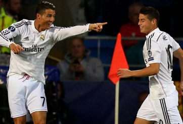 James Rodriguez bực tức vì bị cấm tập cùng Cris Ronaldo