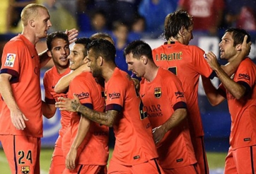 Barca xây chắc ngôi đầu sau đại thắng Levante