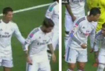 C.Ronaldo, Sergio Ramos cãi nhau kịch liệt trên sân