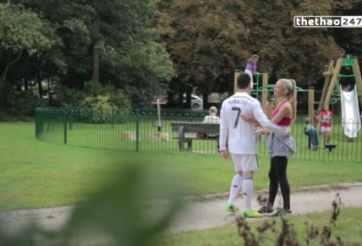VIDEO: Fan cuồng giả dạng Ronaldo để... tán gái