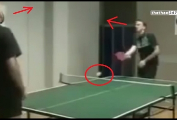 Video hài hước: Cách ''ăn gian'' độc đáo khi chơi bóng bàn