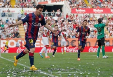 Video clip bàn thắng: Vallecano 0-2 Barcelona (Vòng 7 - VĐQG Tây ban Nha 2014/15)