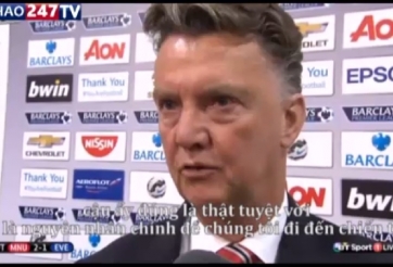 VIDEO: Louis Van Gaal dành lời khen ngợi cho De Gea và Di Maria