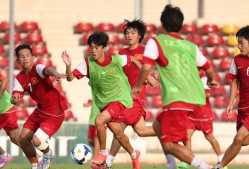 U19 Việt Nam căng sức tập luyện cho trận gặp Hàn Quốc