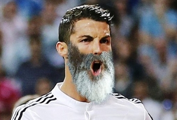 Sốc với bộ râu mới của Ronaldo và Messi