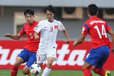 Đội hình ra sân của U19 Việt Nam trong trận gặp Trung Quốc