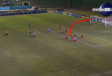 VIDEO: Siêu phẩm hình quả chuối đẹp mắt ở giải VĐQG Bolivia