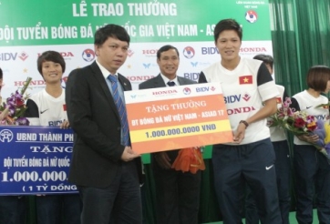 ĐT nữ Việt Nam nhận thưởng 2 tỷ đồng sau thành công tại Asiad 17