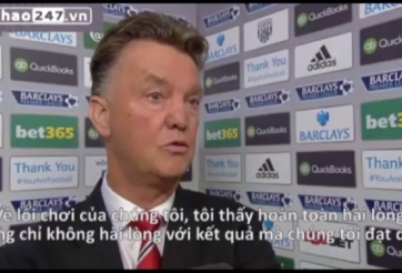 Louis Van Gaal: 'Hòa West Brom là trận đấu tốt nhất của M.U kể từ đầu mùa giải'