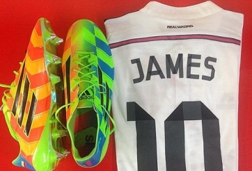 James Rodriguez khoe giày mới trước Siêu kinh điển