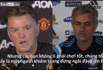 VIDEO: Van Gaal hết lời khen ngợi Mourinho, Mourinho tự tin đối đấu thầy cũ