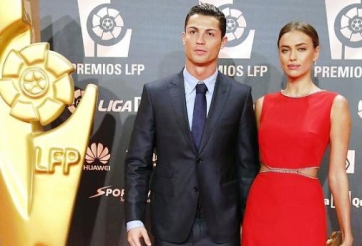 Ronaldo và Irina rực rỡ trong đêm tổng kết La Liga