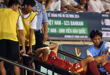 Chấn thương nặng, trung vệ ĐT Việt Nam chia tay AFF Cup 2014