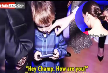 VIDEO: Tươi cười hỏi thăm, Ronaldo bị con trai Modric 'bơ'