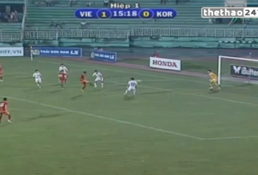 VIDEO: Phút 15-Minh Tuấn nhân đôi cách biệt cho ĐTVN (Việt nam-SV Hàn Quốc)