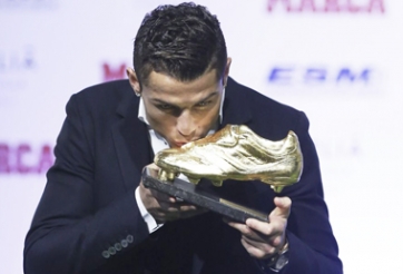Ronaldo nói gì trong buổi lễ nhận chiếc giày vàng châu Âu?