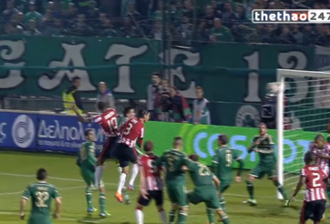 VIDEO clip bàn thắng: Panathinaikos 2-3 PSV Eindhoven - Rượt đuổi