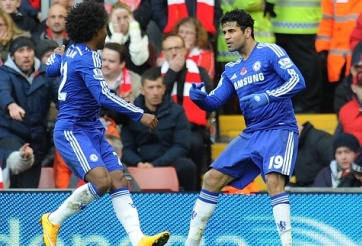Liverpool 1-2 Chelsea: Costa giúp Blues giành trọn 3 điểm