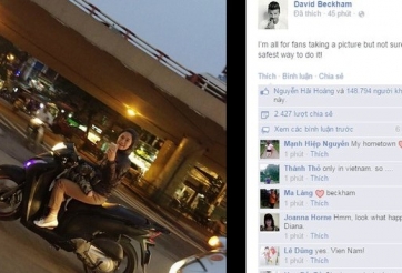 Fan nữ Việt mạo hiểm và lái SH 'lụa' nhất trong mắt Beckham