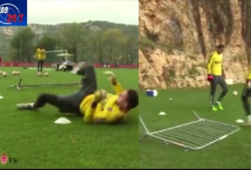 VIDEO: Bài tập đặc biệt luyện phản xạ của các thủ môn AS Monaco