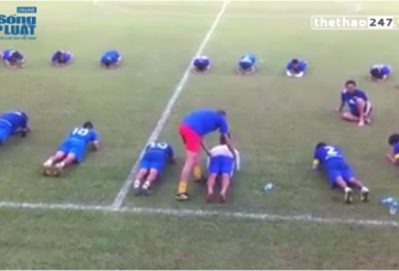 VIDEO: Xem các cầu thủ HAGL tập thể lực cùng HLV mới