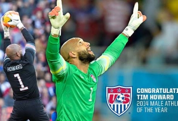 Thủ môn Tim Howard nhận giải VĐV xuất sắc nhất năm 2014