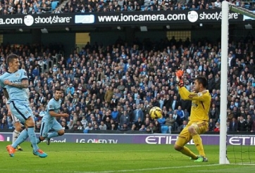 VIDEO: Phút 19 - Jovetic gỡ hòa 1-1 cho Man City (Man City	1-1 Swansea)