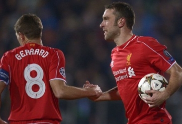 VIDEO: Phút 8' - Rickie Lambert gỡ hòa cho Liverpool