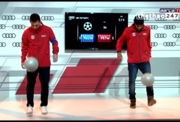 VIDEO: Messi và Neymar đọ tài ''sạc pin'' cho bóng
