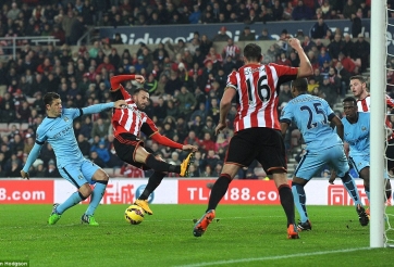 Video clip bàn thắng: Sunderland 1-4 Man City - Aguero lại lập cú đúp