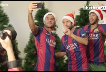 VIDEO: Các cầu thủ Barca chuẩn bị như thế nào cho Giáng Sinh?