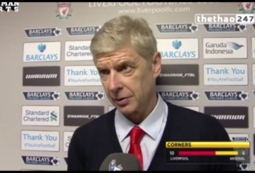 VIDEO: HLV Wenger giải thích lý do Arsenal để tuột mất chiến thắng