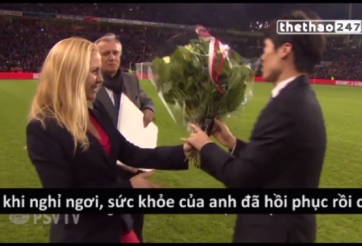 VIDEO: Park Ji Sung vui mừng trong lễ tri ân tại PSV Eindhoven