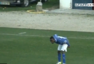 VIDEO: Nhận thẻ đỏ vì ăn mừng bàn thắng phản cảm