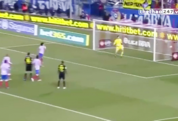 VIDEO: Xem Messi sút phạt khiến thủ thành Courtois không thể cản phá