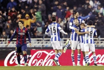 Video clip bàn thắng: Sociedad 1-0 Barcelona - Gặp khó đầu năm