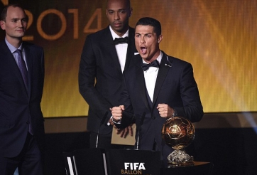 Ronaldo nói về tiếng hét lớn trên bục nhận giải QBV