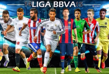 ĐHTB lượt đi La Liga 2014/15: Real Madrid thống trị