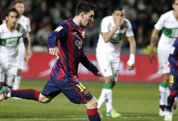 Video clip bàn thắng: Elche 0-6 Barcelona - Messi lập kỷ lục mới
