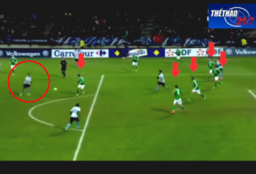 VIDEO: Cú sút phi đạn khiến hàng thủ đứng nhìn tại cúp QG Pháp