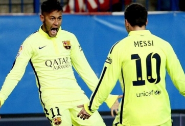 Video clip bàn thắng: Atletico Madrid 2-3 Barcelona - Neymar tỏa sáng