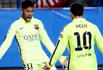 Neymar tỏa sáng giúp Barca loại Atletico Madrid