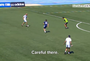 VIDEO: Xem Zidane xỏ giày trực tiếp huấn luyện các cầu thủ trẻ