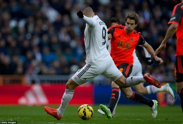 Video clip bàn thắng: Real Madrid - Real Sociedad - Đè bẹp