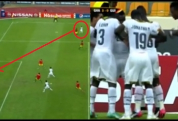 VIDEO: Tuyển thủ Ghana lập siêu phẩm cứa lòng và ăn mừng hài hước (CAN 2015)