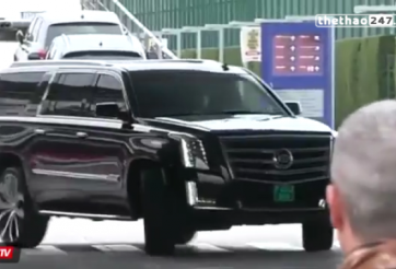 VIDEO: Messi đến sân tập bằng siêu xe như của Barack Obama