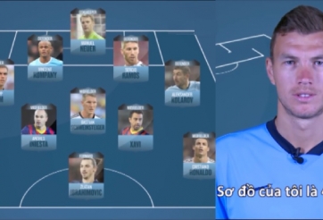 VIDEO: Đội hình xuất sắc nhất mọi thời đại do Edin Dzeko bình chọn
