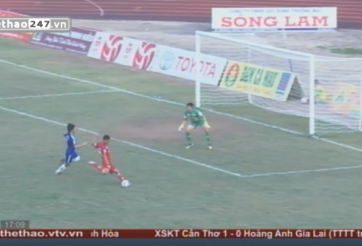 VIDEO: Văn Thắng lập cú đúp nâng tỷ số lên 2-0 cho Cần Thơ