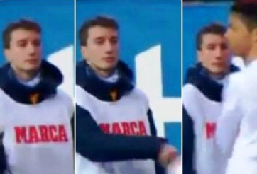 Ronaldo bị cậu bé nhặt bóng làm bẽ mặt