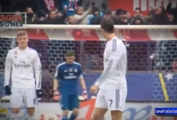 VIDEO: Ronaldo ''nổi điên'' với Casillas vì sai lầm khiến Real thủng lưới